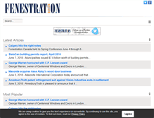 Tablet Screenshot of fenestrationreview.com